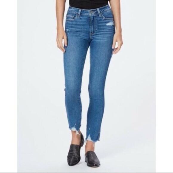 Paige Hoxton Ankle Skinny Jazlyn Destructed Size 24 - Picture 2 of 8